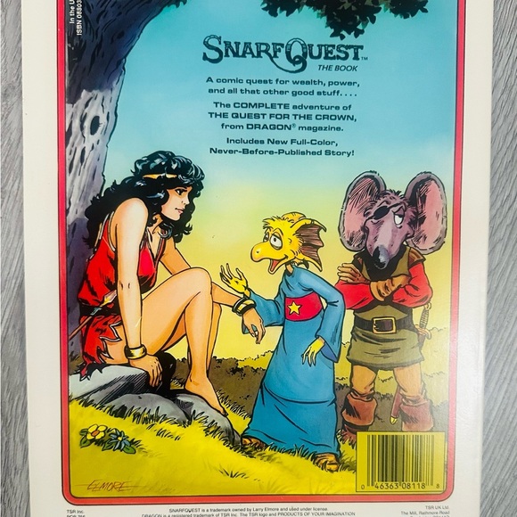 RARE 1987 SnarfQuest Larry Elmore Dragon Magazine Graphic Novel 1st Ed 1st Print - Picture 2 of 6